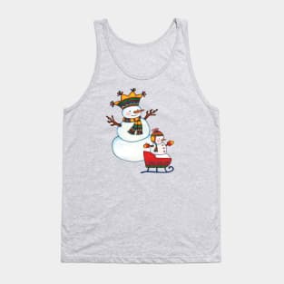 Snowman and Snowchild Tank Top